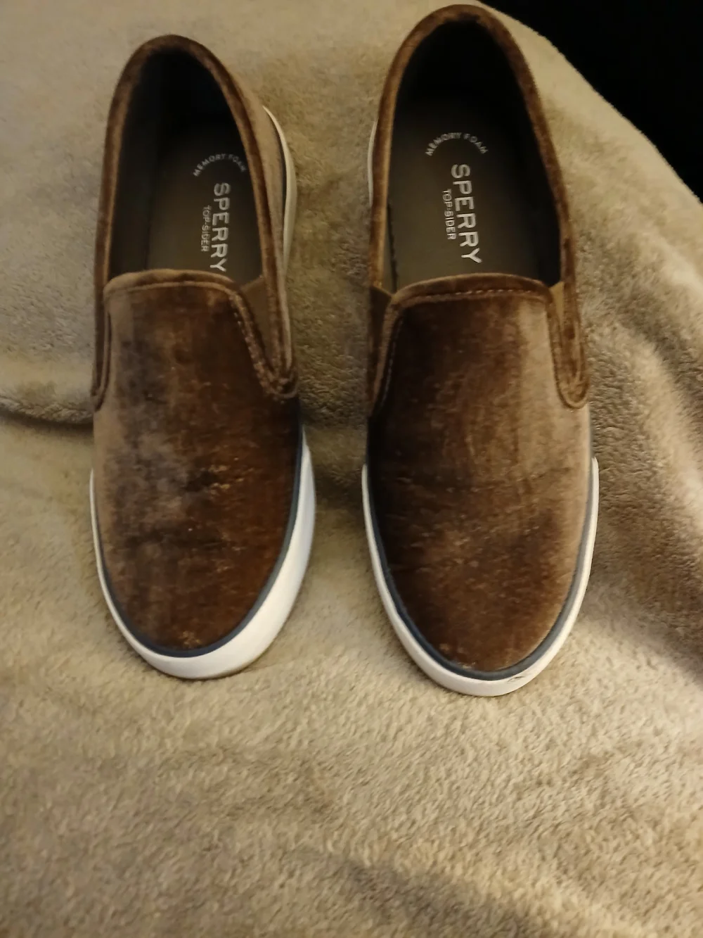 Sperry Velvet Brown Slip On Shoes